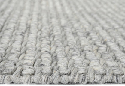 Basket Grey Wool Rug