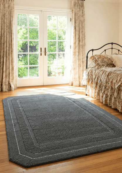 Spectrum Grey Wool Rug