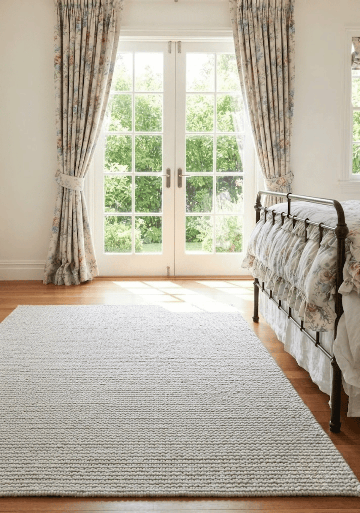 Basket Ivory Wool Rug