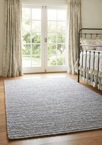 Basket Grey Wool Rug