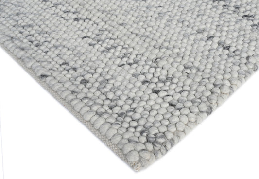 Pebble Grey Wool Rug