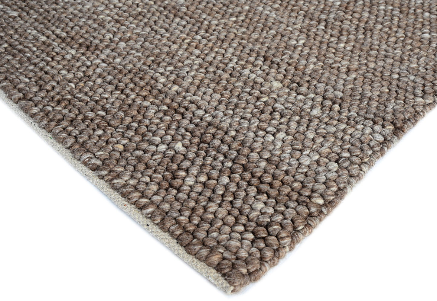 Pebble Brown Wool Rug