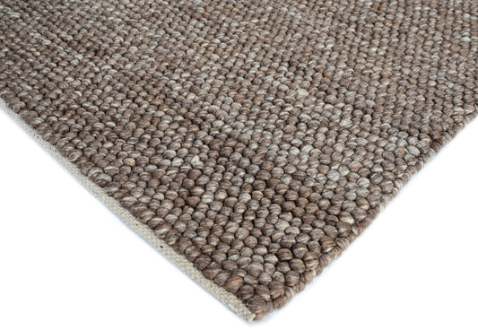 Pebble Brown Wool Rug