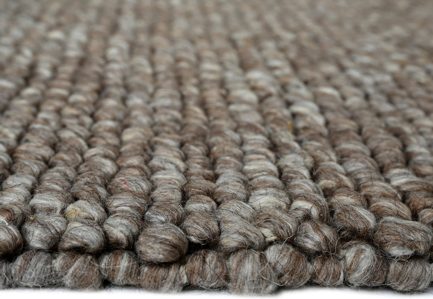 Pebble Brown Wool Rug