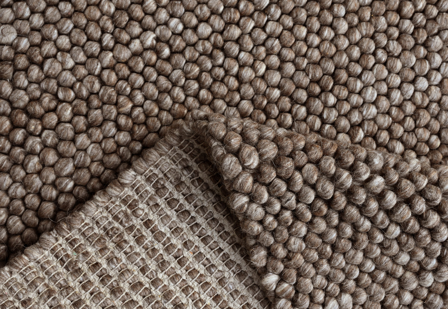Pebble Brown Wool Rug