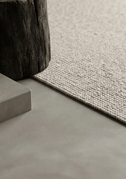Platinum Ivory Brown Wool Rug