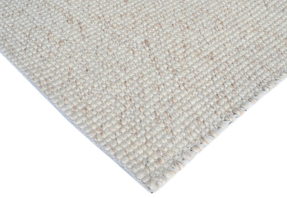 Platinum Ivory Brown Wool Rug