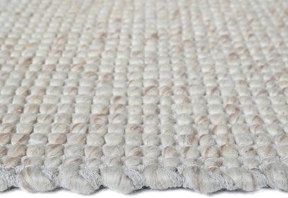 Platinum Ivory Brown Wool Rug