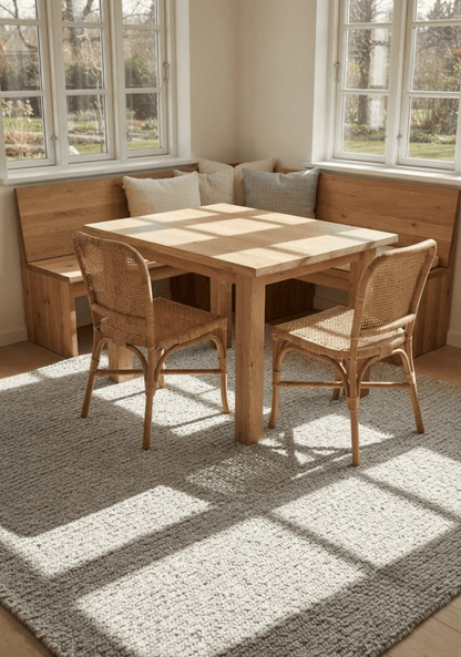 Basket Grey Wool Rug