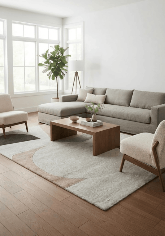 Mehari Beige & Multi Wool Rug