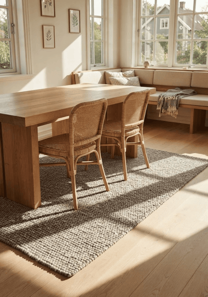 Pebble Brown Wool Rug