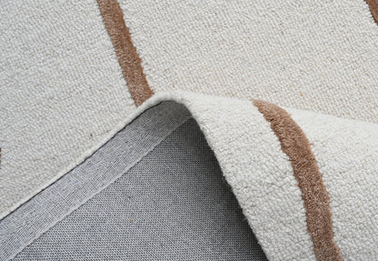 Mehari Ivory & Gold Wool Rug