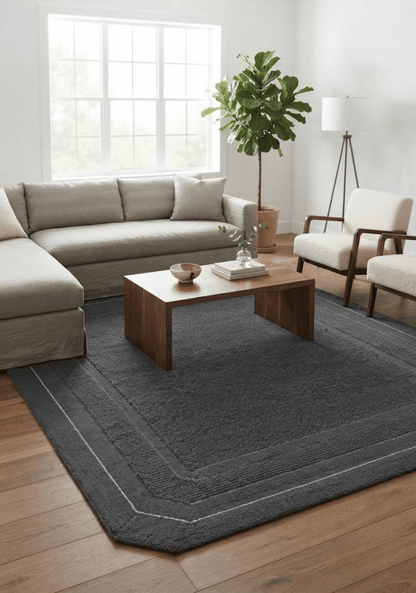 Spectrum Grey Wool Rug
