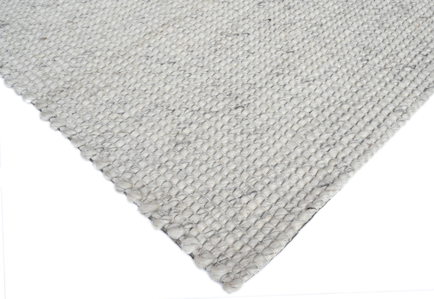 Platinum Silver Wool Rug