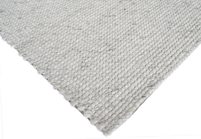 Platinum Silver Wool Rug