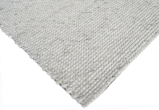 Platinum Silver Wool Rug