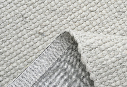 Platinum Silver Wool Rug