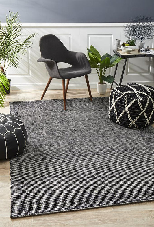 Belvane Black Rug