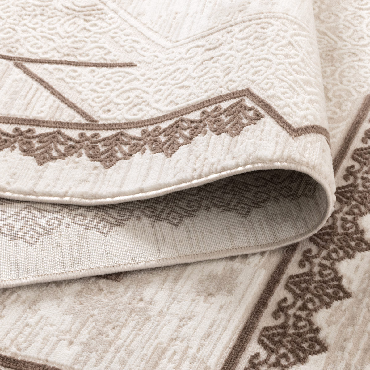 Adore Ivory Brown Rug
