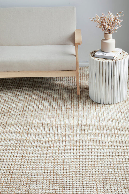 Norvelle Natural Wool & Jute Runner Rug