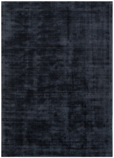Rivareno Modern Black Rug ‚Äö√Ñ√Æ viscose rug, soft sheen, subtle, Haus & Harbour