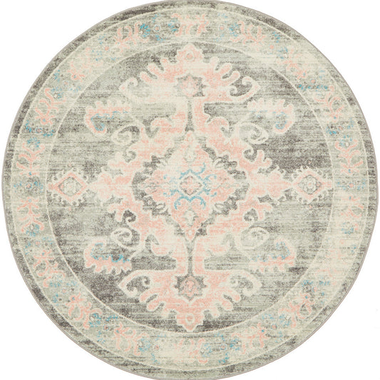 Linea Grey Round Rug