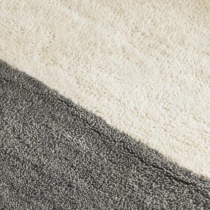 Aven Ivory Brown Wool Rug