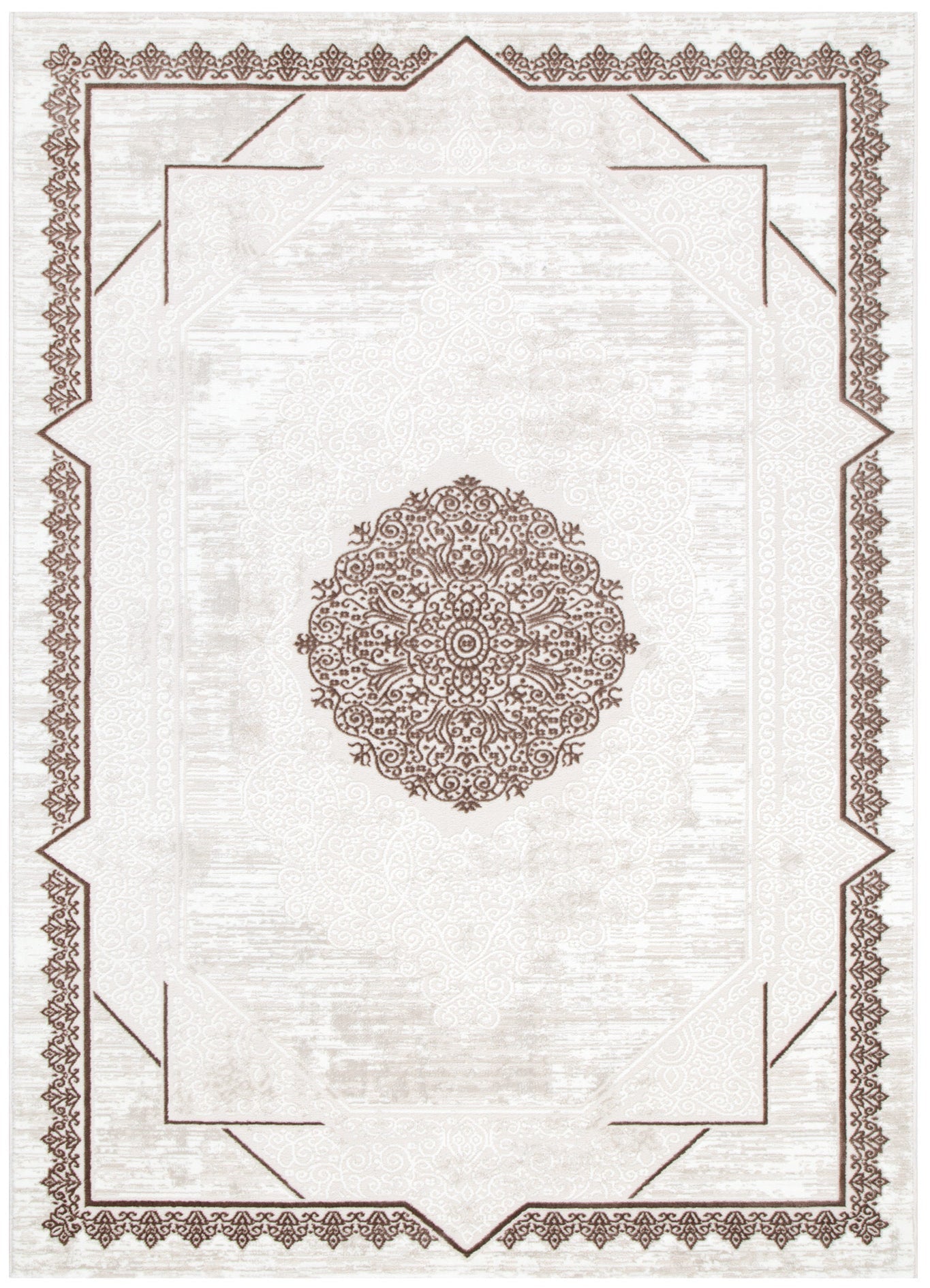 Adore Ivory Brown Rug ‚Äö√Ñ√Æ polypropylene rug, soft neutral, Haus & Harbour