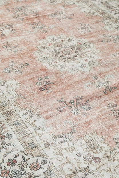 Affina Pink Washable Rug