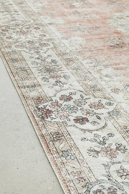 Affina Pink Washable Rug