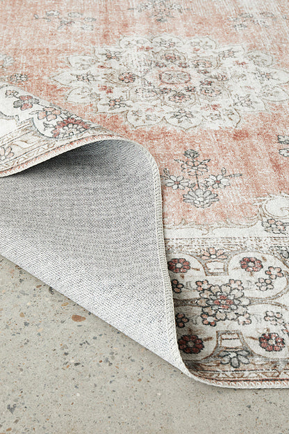 Affina Pink Washable Rug