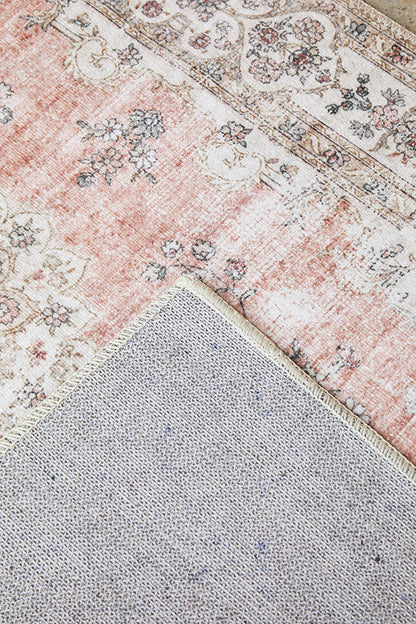 Affina Pink Washable Runner Rug