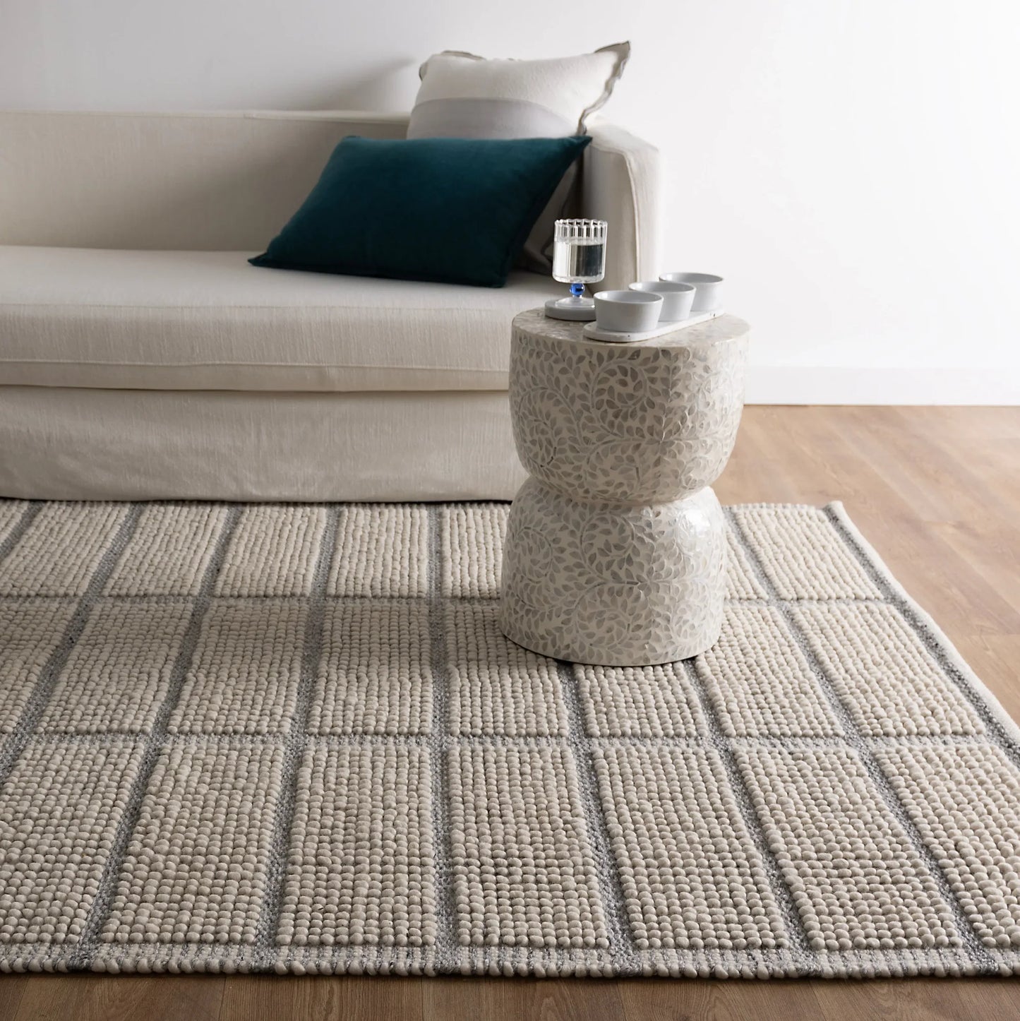 Norix Grey Wool Rug