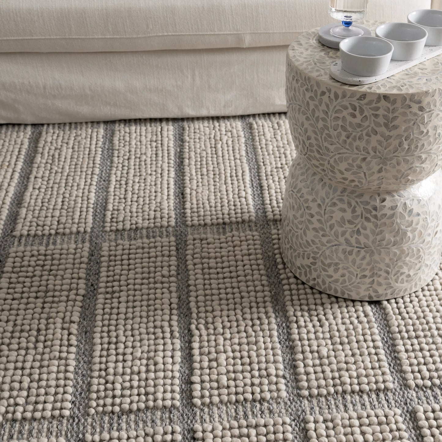 Norix Grey Wool Rug
