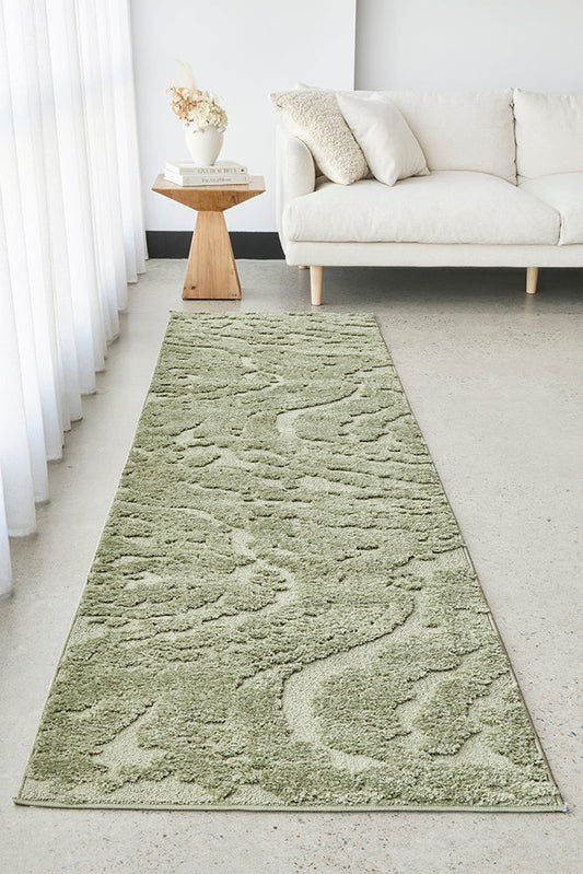Alcova Green Runner Rug