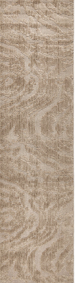 Alcova Latte Beige Runner Rug