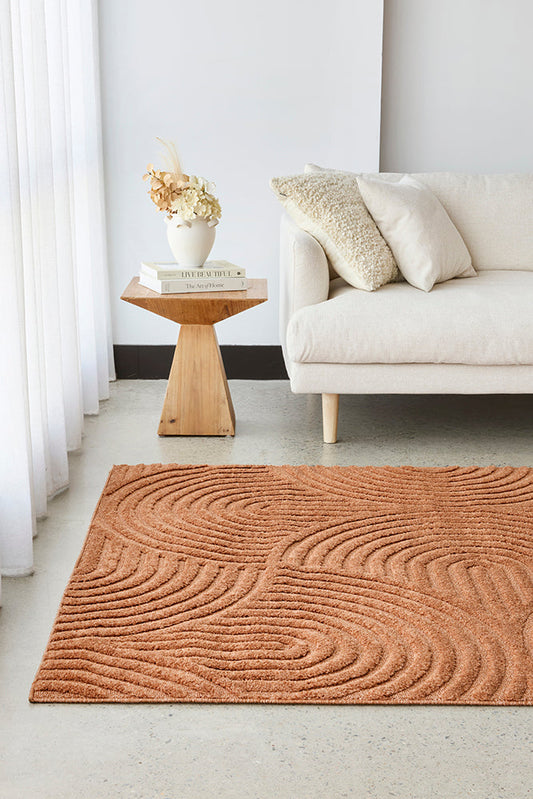 Alcova Terracotta Brown Rug