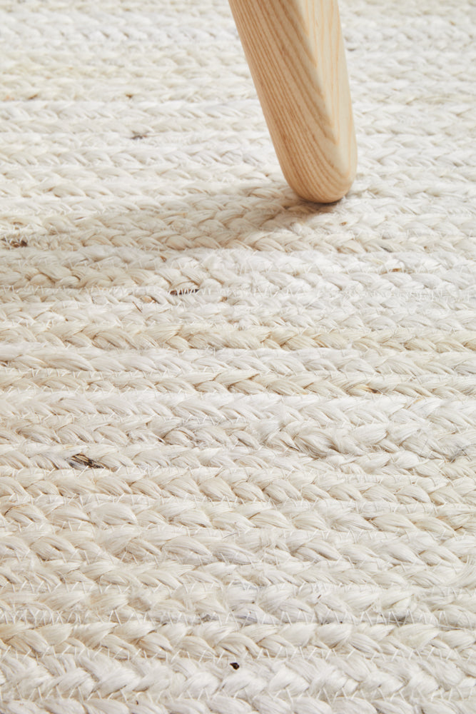 Arbora White Jute Rug