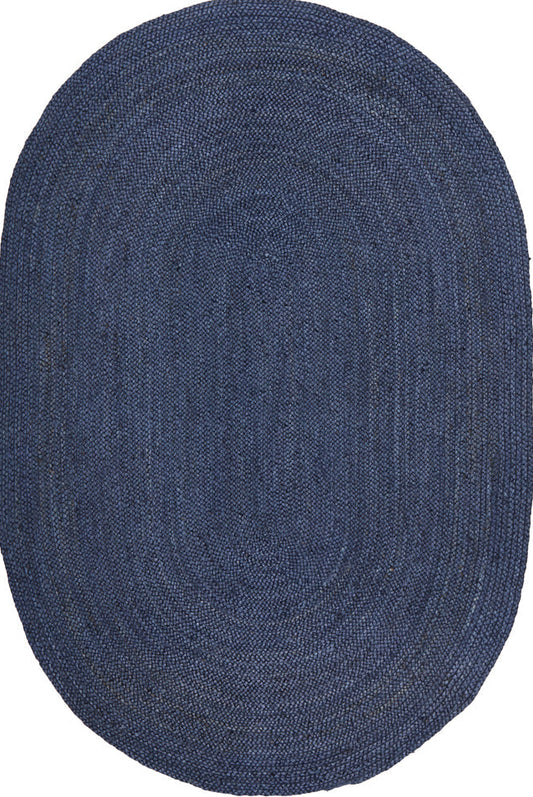 Arbora Navy Jute Oval Rug
