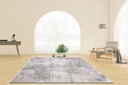 Banksia Beige Grey Abstract Rug