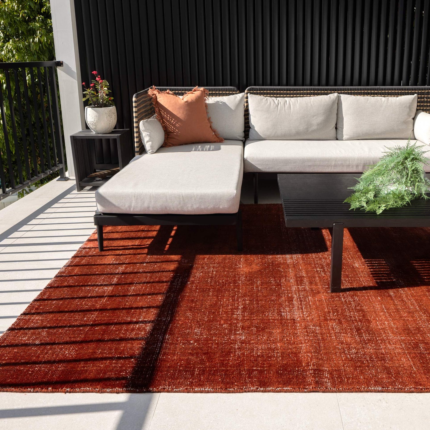 Abode Modern Rust Rug