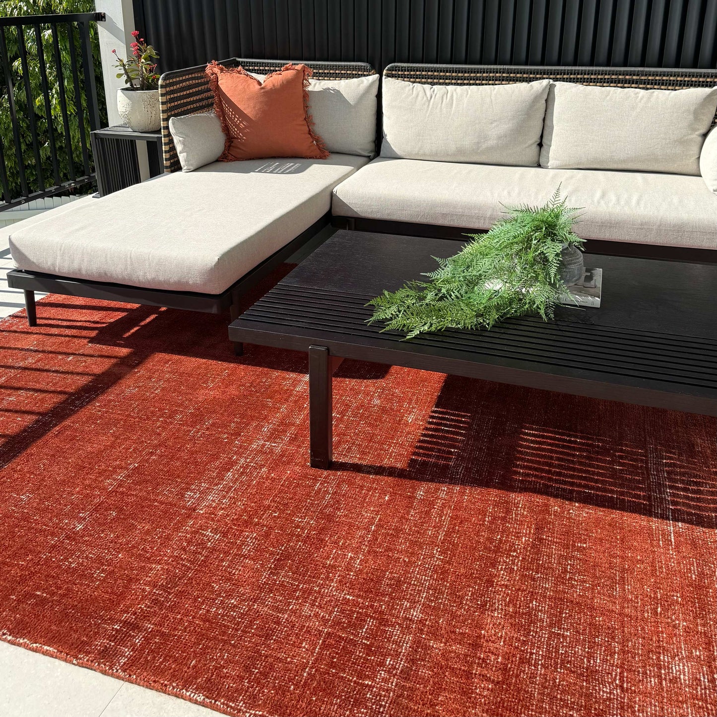 Abode Modern Rust Rug