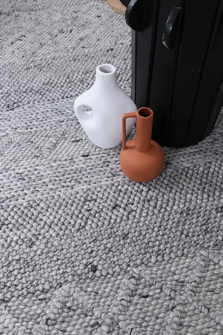 Aris Grey Wool Rug