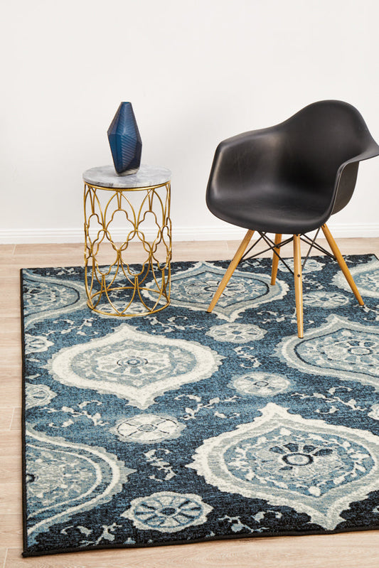 Cavelle Navy Blue Rug
