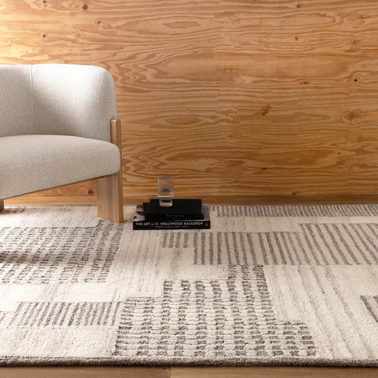 Zorell Modern Brown Wool Rug