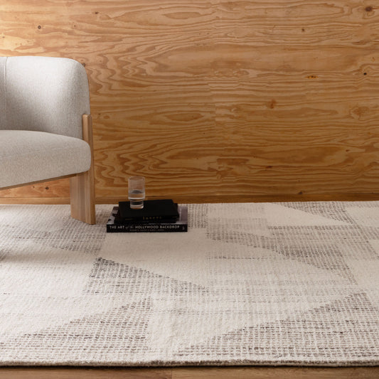 Zorell Beige Brown Wool Rug