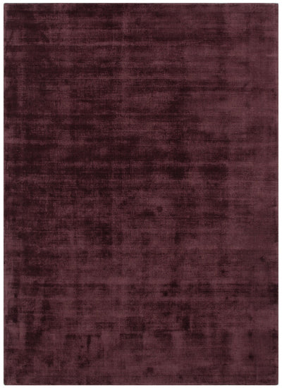 Rivareno Modern Burgundy Rug ‚Äö√Ñ√Æ viscose rug, soft sheen, subtle, Haus & Harbour