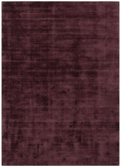 Rivareno Modern Burgundy Rug ‚Äö√Ñ√Æ viscose rug, soft sheen, subtle, Haus & Harbour