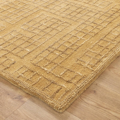 Alure Modern Golden Wool Rug