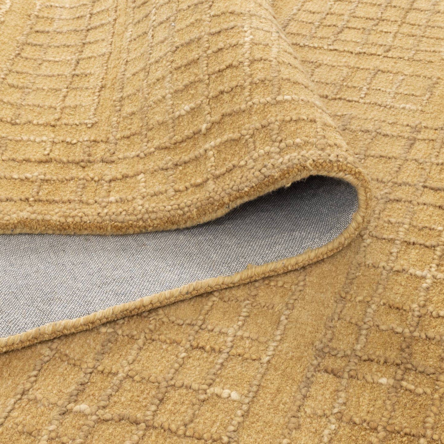 Alure Modern Golden Wool Rug